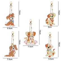 Load image into Gallery viewer, 5D Diamond Painting Keyring Kits DIY Cartoon Animal Keychain Bag Pendant