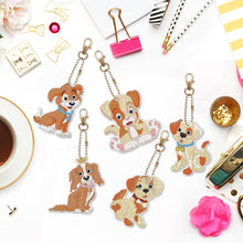 Load image into Gallery viewer, 5pcs Diamond Painting Keyring Kits DIY Dog Keychain Bag Pendant (YSK103)