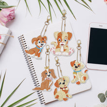 Load image into Gallery viewer, 5pcs Diamond Painting Keyring Kits DIY Dog Keychain Bag Pendant (YSK103)