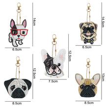 Load image into Gallery viewer, 5pcs Diamond Painting Keyring Kits DIY Dog Keychain Bag Pendant (YSK104)