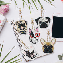 Load image into Gallery viewer, 5pcs Diamond Painting Keyring Kits DIY Dog Keychain Bag Pendant (YSK104)
