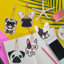 Load image into Gallery viewer, 5pcs Diamond Painting Keyring Kits DIY Dog Keychain Bag Pendant (YSK104)