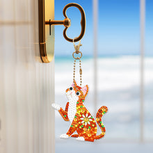 Load image into Gallery viewer, 5D Diamond Painting Keyring Kits DIY Cartoon Animal Keychain Bag Pendant