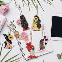 Load image into Gallery viewer, 5D Diamond Painting Keyring Kits DIY Cartoon Animal Keychain Bag Pendant