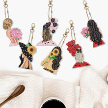 Load image into Gallery viewer, 5D Diamond Painting Keyring Kits DIY Cartoon Animal Keychain Bag Pendant