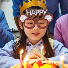 Load image into Gallery viewer, Adult Kids Diamond Painting Glasses DIY Party Birthday Photo Props (YJ035)
