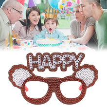 Load image into Gallery viewer, Adult Kids Diamond Painting Glasses DIY Party Birthday Photo Props (YJ035)