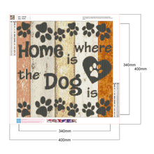 Load image into Gallery viewer, Diamond Painting - Full Round - English dog footprints (40*40CM)