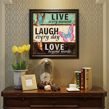 Load image into Gallery viewer, Diamond Painting - Full Round - Butterfly in English (40*40CM)