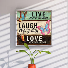 Load image into Gallery viewer, Diamond Painting - Full Round - Butterfly in English (40*40CM)