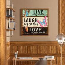 Load image into Gallery viewer, Diamond Painting - Full Round - Butterfly in English (40*40CM)