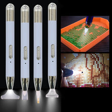 Load image into Gallery viewer, USB Recharge 5D Diamond Painting Embroidery Point Drill Pen Set (Purple B)