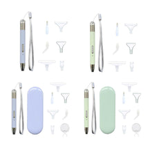Load image into Gallery viewer, USB Recharge 5D Diamond Painting Embroidery Point Drill Pen Set (Green B)