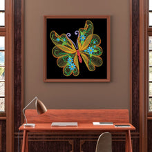 Load image into Gallery viewer, Diamond Painting - Partial Special Shaped - Butterfly (30*30CM)