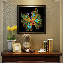 Load image into Gallery viewer, Diamond Painting - Partial Special Shaped - Butterfly (30*30CM)