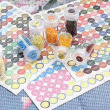Load image into Gallery viewer, Number Label Stickers for Diamond Painting Storage Box Bottle (Colorful)