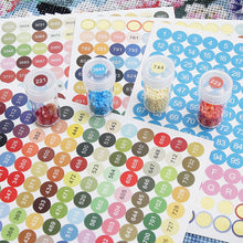 Load image into Gallery viewer, Number Label Stickers for Diamond Painting Storage Box Bottle (Colorful)