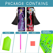 Load image into Gallery viewer, 2pcs DIY Diamond Painting Leather Bookmark Lady Mosaic Craft Handmade Art