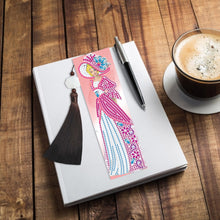 Load image into Gallery viewer, 2pcs DIY Diamond Painting Leather Bookmark Lady Mosaic Craft Handmade Art