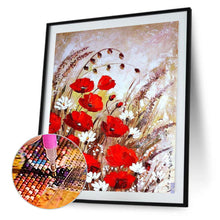 Load image into Gallery viewer, Diamond Painting - Full Round - red flowers (40*50CM)