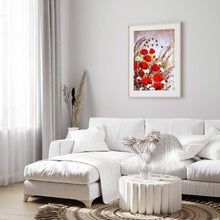Load image into Gallery viewer, Diamond Painting - Full Round - red flowers (40*50CM)