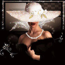 Load image into Gallery viewer, Diamond Painting - Full Round - top hat lady (40*40CM)