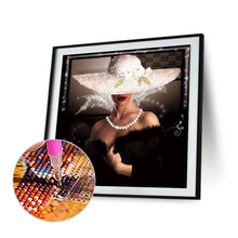 Load image into Gallery viewer, Diamond Painting - Full Round - top hat lady (40*40CM)