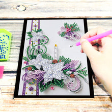 Load image into Gallery viewer, Christmas Style Partial Shaped Drill 50 Pages A5 No Stripe Diamond Painting Book