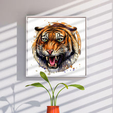 Load image into Gallery viewer, Diamond Painting - Full Round - roaring tiger (30*30CM)