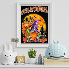 Load image into Gallery viewer, Diamond Painting - Full Round - halloween pumpkin goblins (30*40CM)