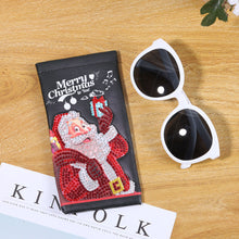 Load image into Gallery viewer, DIY Diamond Painting Glasses Storage Bags Waterproof Pouch (YD001) (Santa Claus)