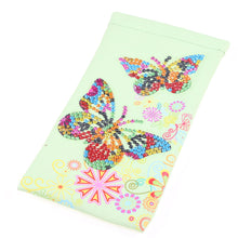 Load image into Gallery viewer, DIY Diamond Painting Glasses Storage Bags Waterproof Pouches (YD009) (Butterfly)