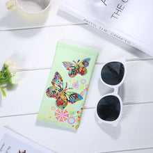 Load image into Gallery viewer, DIY Diamond Painting Glasses Storage Bags Waterproof Pouches (YD009) (Butterfly)
