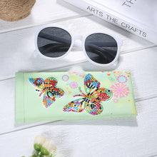 Load image into Gallery viewer, DIY Diamond Painting Glasses Storage Bags Waterproof Pouches (YD009) (Butterfly)