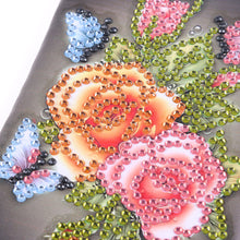 Load image into Gallery viewer, DIY Diamond Painting Glasses Storage Bags Waterproof (YD010) (Flower Butterfly)
