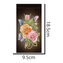 Load image into Gallery viewer, DIY Diamond Painting Glasses Storage Bags Waterproof (YD010) (Flower Butterfly)
