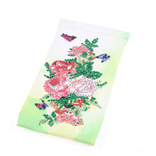 Load image into Gallery viewer, DIY Diamond Painting Glasses Storage Bags Waterproof (YD011) (Flower Butterfly)