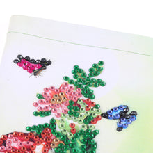 Load image into Gallery viewer, DIY Diamond Painting Glasses Storage Bags Waterproof (YD011) (Flower Butterfly)