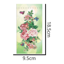 Load image into Gallery viewer, DIY Diamond Painting Glasses Storage Bags Waterproof (YD011) (Flower Butterfly)