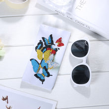 Load image into Gallery viewer, DIY Diamond Painting Glasses Storage Bags Pouches Waterproof (YD013) (Butterfly)
