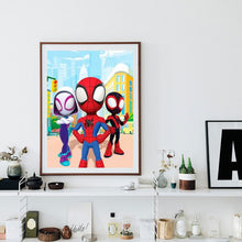 Load image into Gallery viewer, Diamond Painting - Full Round - spiderman animation (30*40CM)