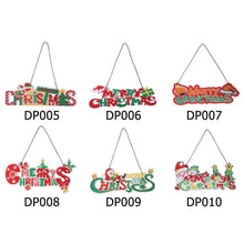 Load image into Gallery viewer, DIY Diamond Painting Merry Christmas Board Pendant Rhinestone Charm (DP005)