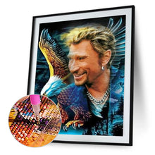 Load image into Gallery viewer, Diamond Painting - Full Round - French rock singer Johnny Halliday (30*40CM)