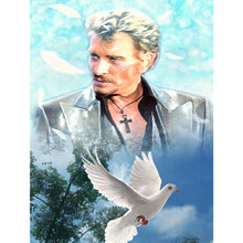 Load image into Gallery viewer, Diamond Painting - Full Round - French rock singer Johnny Halliday (30*40CM)