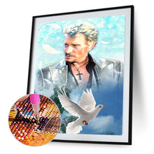 Load image into Gallery viewer, Diamond Painting - Full Round - French rock singer Johnny Halliday (30*40CM)