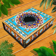 Load image into Gallery viewer, Classic Mandala Style Storage Box Cosmetics Collection with Mirror (MH202)
