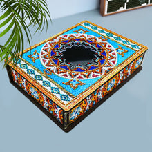 Load image into Gallery viewer, Classic Mandala Style Storage Box Cosmetics Collection with Mirror (MH202)