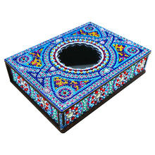 Load image into Gallery viewer, Classic Mandala Style Storage Box Cosmetics Collection with Mirror (MH203)