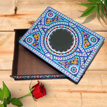 Load image into Gallery viewer, Classic Mandala Style Storage Box Cosmetics Collection with Mirror (MH203)