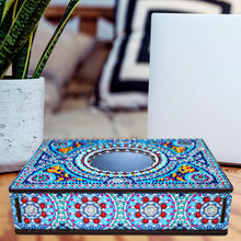 Load image into Gallery viewer, Classic Mandala Style Storage Box Cosmetics Collection with Mirror (MH203)